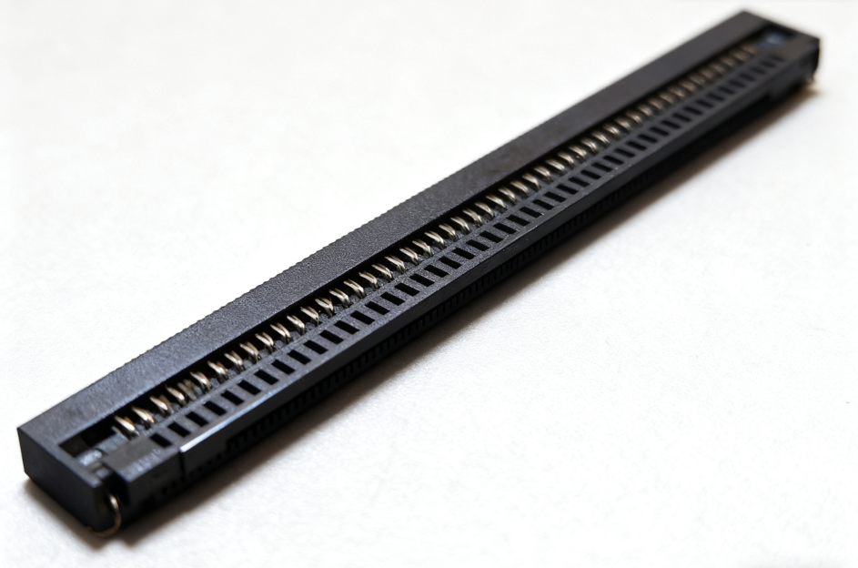 FPC0.4间距120P卧贴单接触前翻盖带卡扣 H=2.0mm(0420)