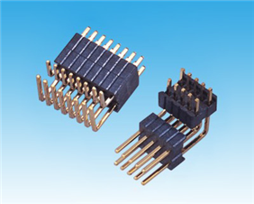 PH 1.27×2.54mm Dual Row R/A Dual Base Pin Header