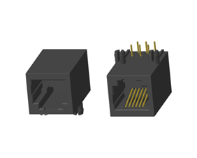 RJ11 5921 ; Single port ; Without LED ; Without metal shield . PCB Retaining Post: hollow(Type B）