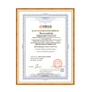 Quality Management System Certificate